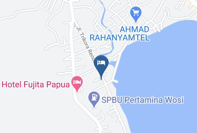 Manokwari Regency - Soribo Hotel Maps