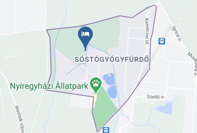 Nyiregyhaza - Sostoi Lovaskemping Es Turistahaz Maps