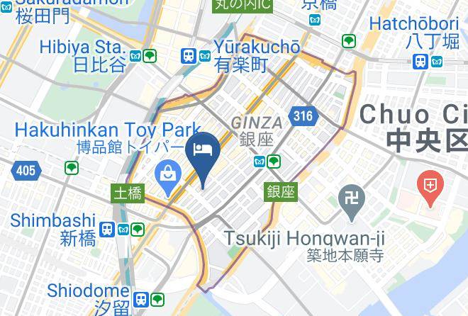 Chuo Ward - Sotetsu Fresa Inn Ginza Nanachome Maps