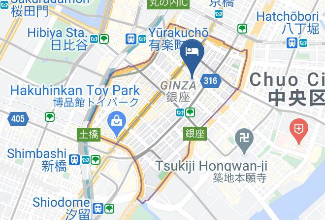 Chuo Ward - Sotetsu Fresa Inn Ginza Sanchome Maps