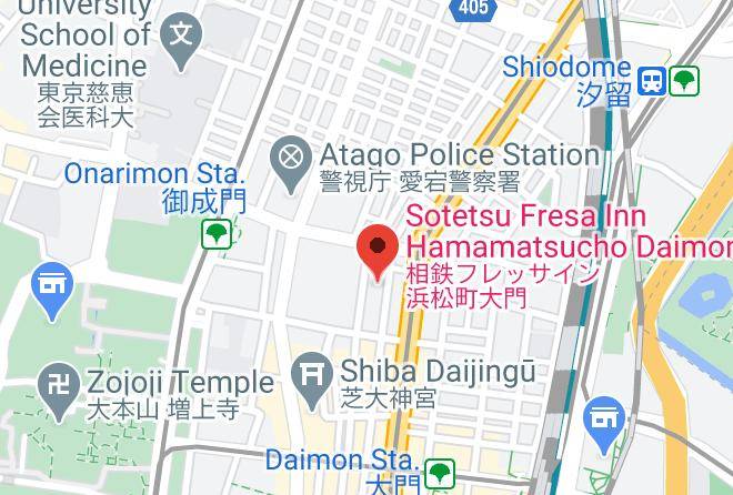 Minato Ward - Sotetsu Fresa Inn Hamamatsucho Daimon Maps