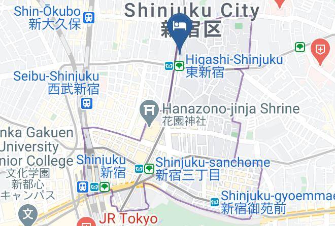 Shinjuku Ward - Sotetsu Fresa Inn Higashi Shinjuku Maps