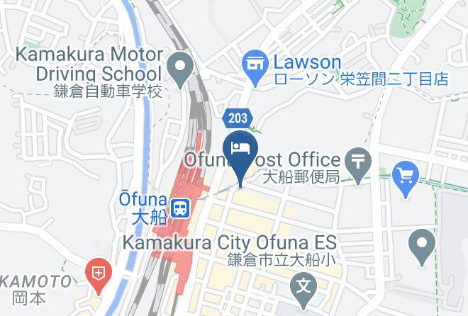 Kamakura City - Sotetsu Fresa Inn Kamakura Ofuna Station Kasamaguchi Maps