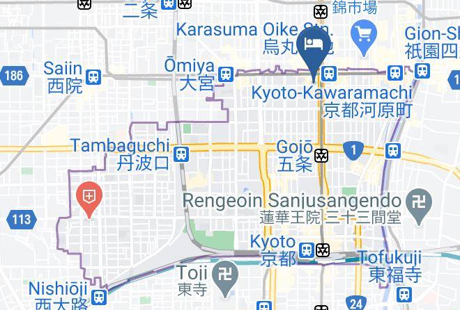 Kyoto City Shimogyo Ward - Sotetsu Fresa Inn Kyoto Shijo Karasuma Maps