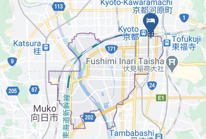 Kyoto City Minami Ward - Sotetsu Fresa Inn Kyoto Station Hachijoguchi Maps