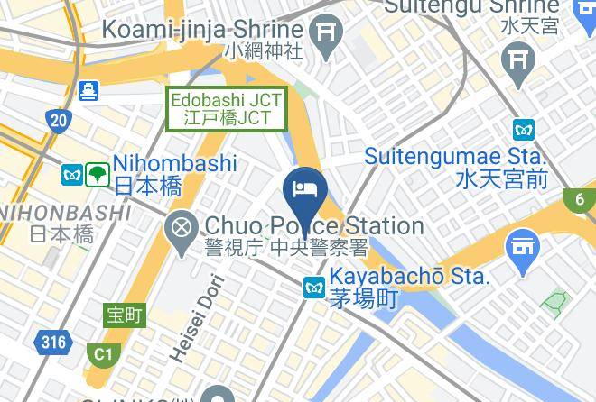 Sotetsu Fresa Inn Nihombashi Kayabacho Map - Tokyo Met - Chuo Ward