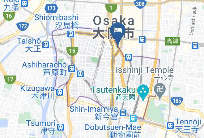 Osaka City Naniwa Ward - Sotetsu Fresa Inn Osaka Namba Ekimae Maps