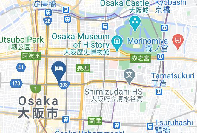 Osaka City Chuo Ward - Sotetsu Fresa Inn Osaka Shinsaibashi Maps