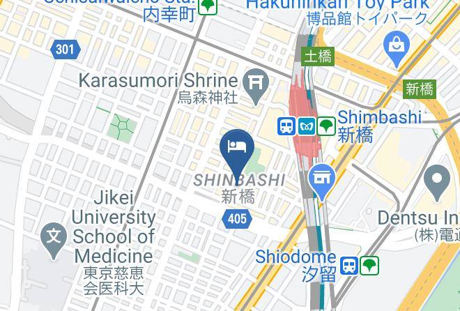 Minato Ward - Sotetsu Fresa Inn Shinbashi Karasumoriguchi Maps