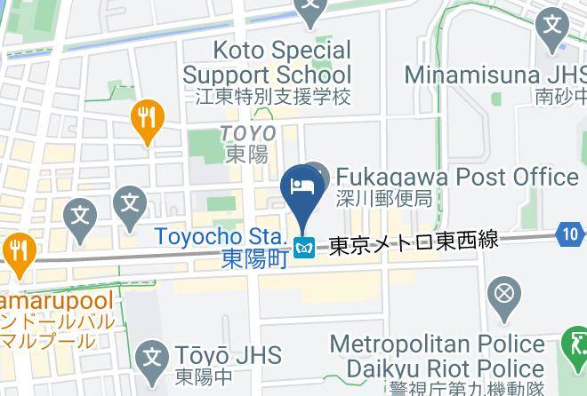 Sotetsu Fresa Inn Tokyo Toyocho Map