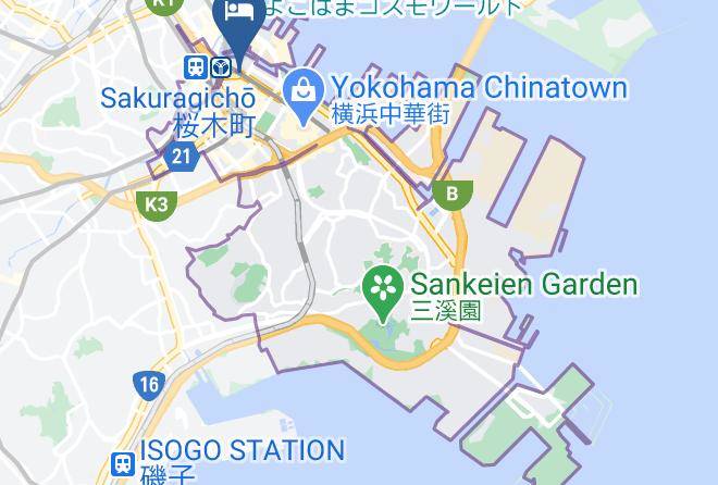 Yokohama City Naka Ward - Sotetsu Fresa Inn Yokohama Sakuragicho Maps
