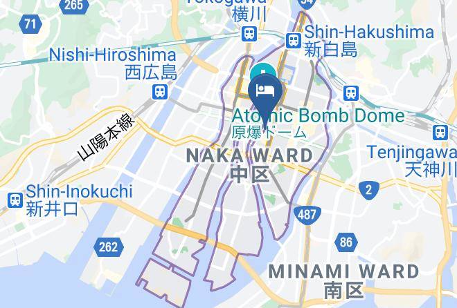 Hiroshima City Naka Ward - Sotetsu Grand Fresa Hiroshima Maps