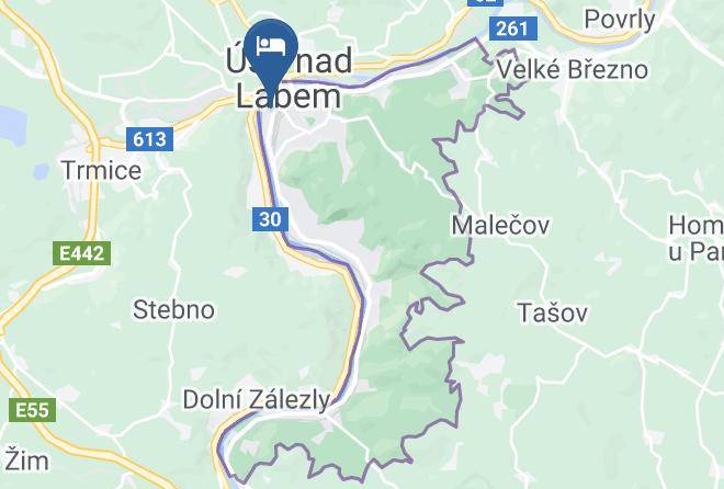 Usti Nad Labem - Soukrome Ubytovani Maps