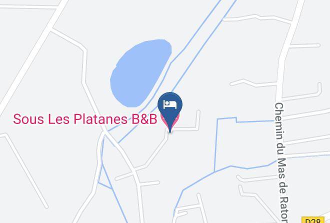 Bouches Du Rhone - Sous Les Platanes B&b Maps