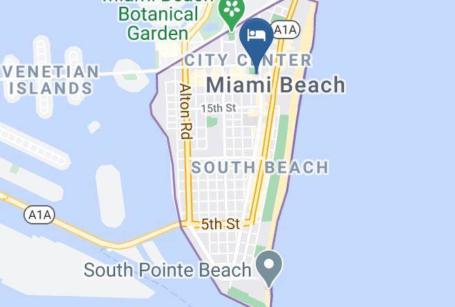 Miami Dade - South Beach Hotel & Restaurant Maps