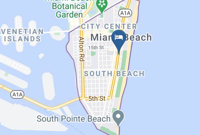 Miami Dade - South Beach Plaza Hotel Maps