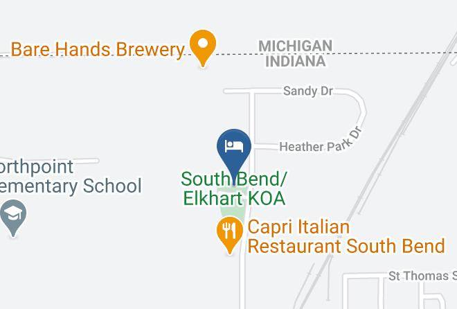South Bend Elkhart Koa Map