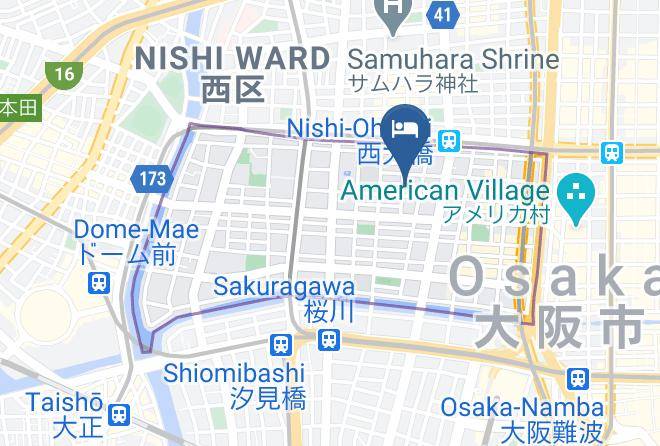 Osaka City Nishi Ward - South East Inn 201 301 Maps