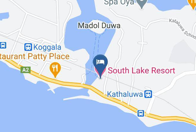 Galle - South Lake Resort Maps