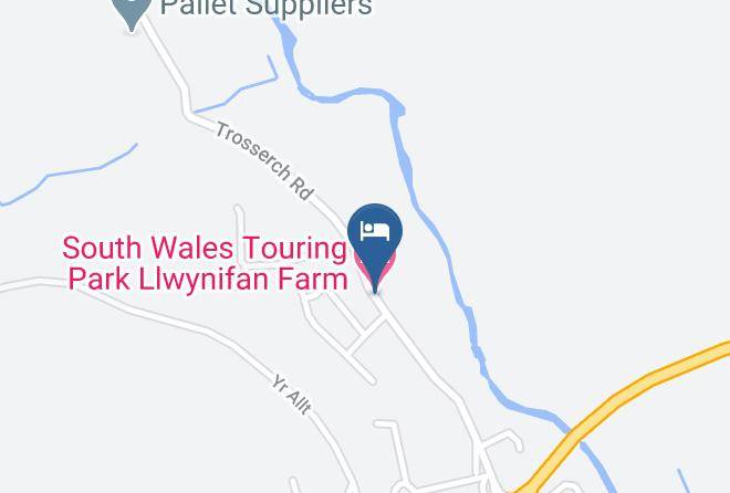 Carmarthenshire - South Wales Touring Park Llwynifan Farm Maps