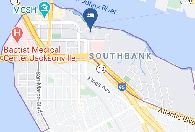 Duval - Southbank Hotel Jacksonville Riverwalk Maps