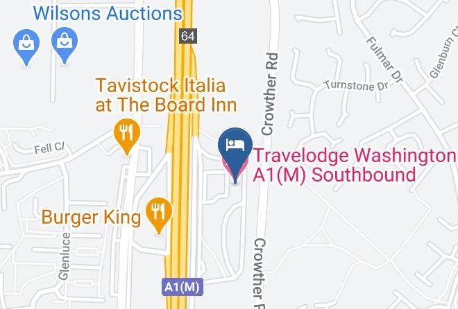 Gateshead - Travelodge Washington A1 M Southbound Maps