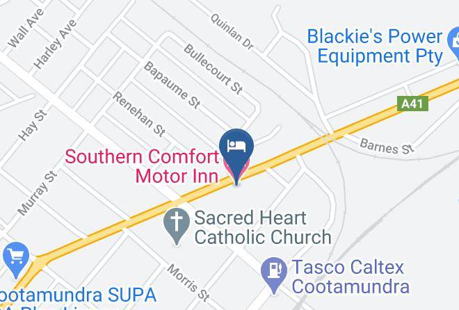 Gundagai - Southern Comfort Motor Inn Maps