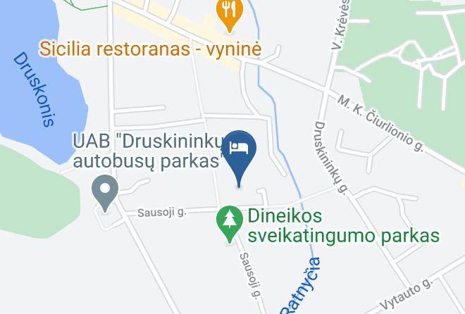 Druskininkai - Spa Vilnius Sana 4 Viesbutis Maps