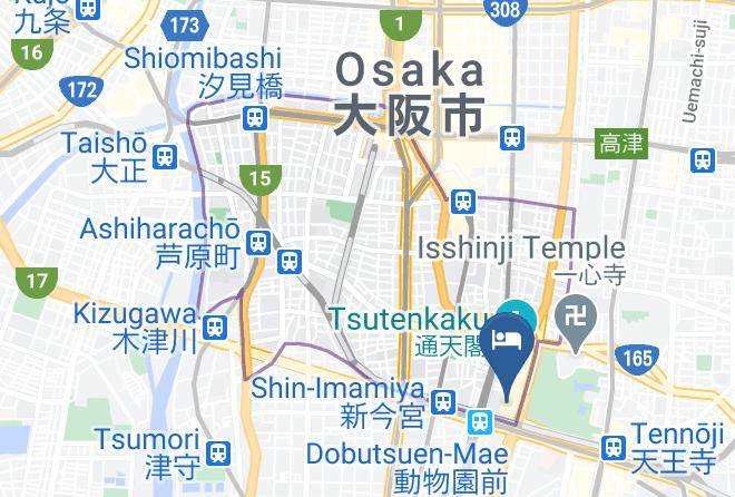Osaka City Naniwa Ward - Spa World Maps