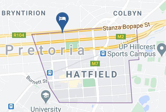 City Of Tshwane - Spacious Hatfield Duplex Maps