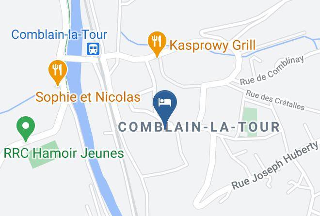Liege - Spacious Holiday Home In Comblain La Tour Town Centre Maps