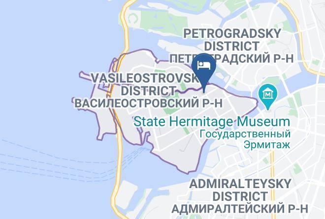Saint Petersburg - Prestige Na Vasilievskom Hotel Maps