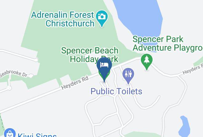 Spencer Beach Holiday Park Map