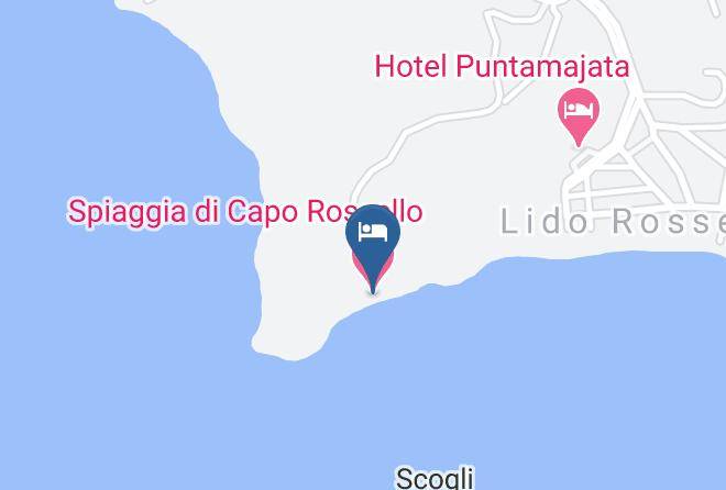 Agrigento - Spiaggia Di Capo Rossello Maps