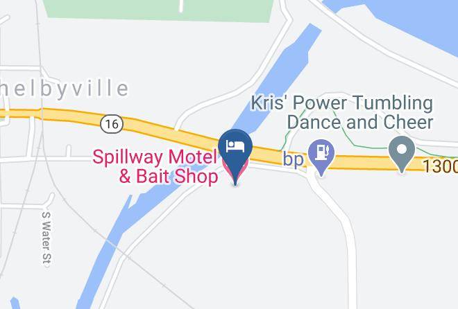 Shelby - Spillway Motel & Bait Shop Maps