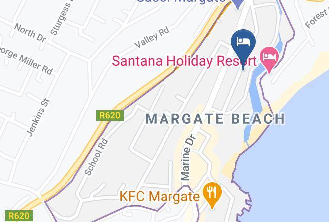 Ugu - Spindrift Beach Front Holiday Home Maps