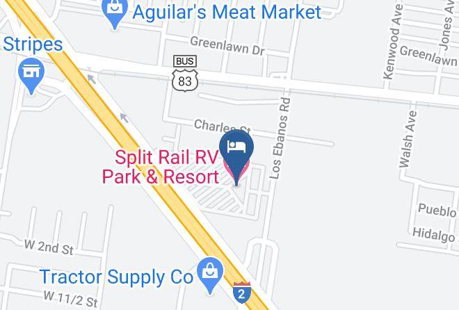 Hidalgo - Split Rail Rv Park & Resort Maps
