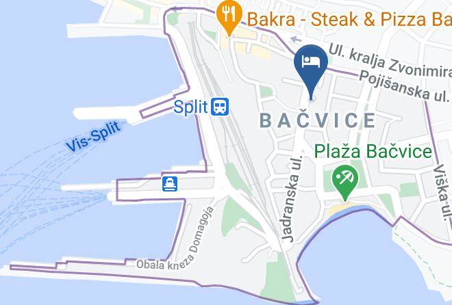 Split - Bacvice Arti Maps