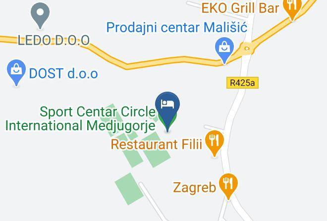 Hercegovacko Neretvanski - Sport Centar Circle International Medjugorje Maps