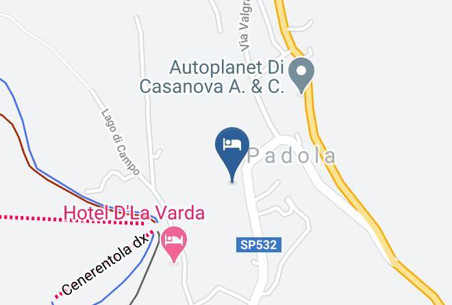 Belluno - Sport Hotel Padola Maps