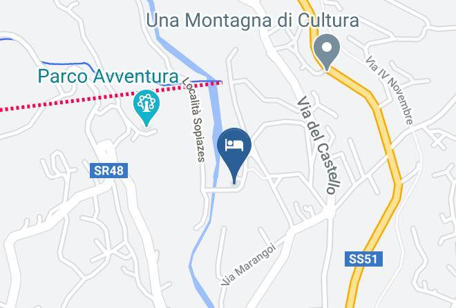 Belluno - Sport Hotel Cortina Maps