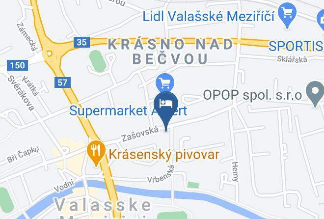 Vsetin - Sport Motel Valasske Mezirici Maps