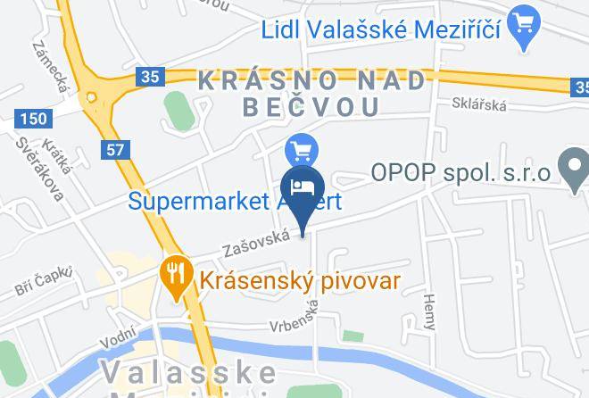 Vsetin - Sport Motel Maps