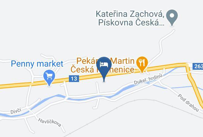 Decin - Sportcetrum S Ubytovanim Maps