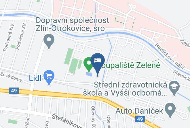Zlin - Sportovni Komplex Zelene Maps