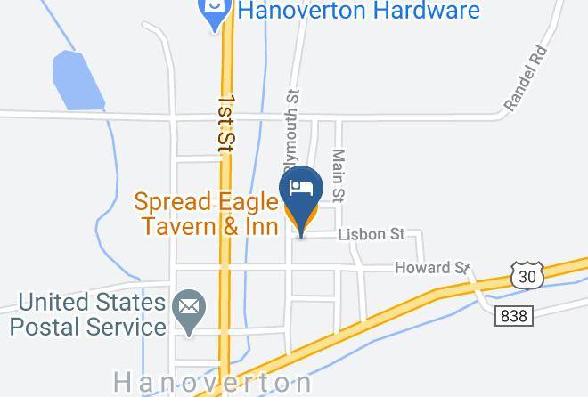 Columbiana - Spread Eagle Tavern & Inn Maps
