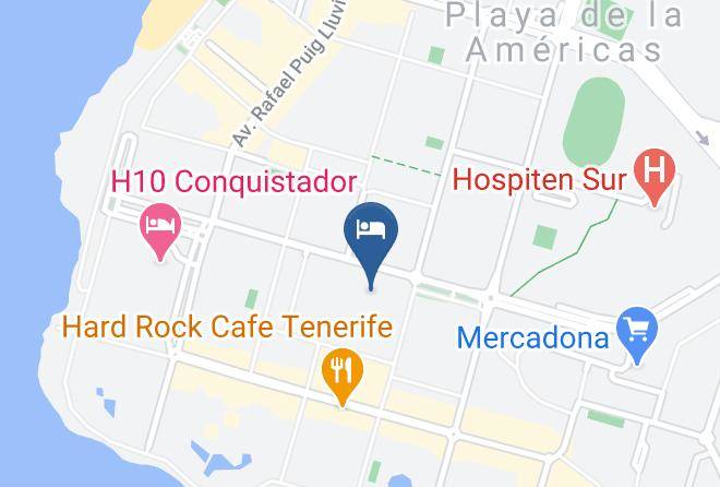 Santa Cruz De Tenerife - Spring Hotel Vulcano Maps