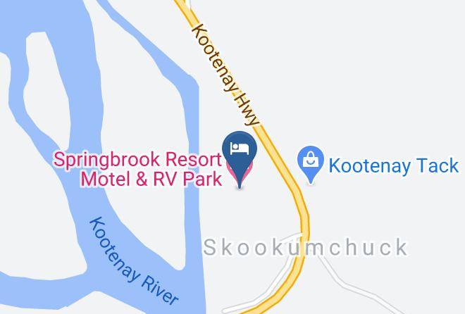East Kootenay - Springbrook Resort Motel & Rv Park Maps