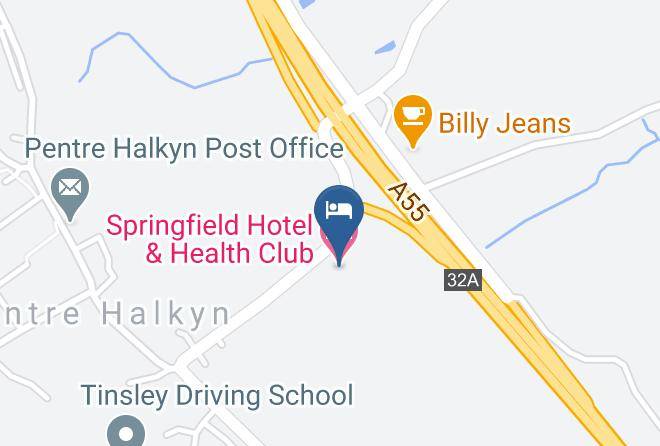 Flintshire - Springfield Hotel & Health Club Maps