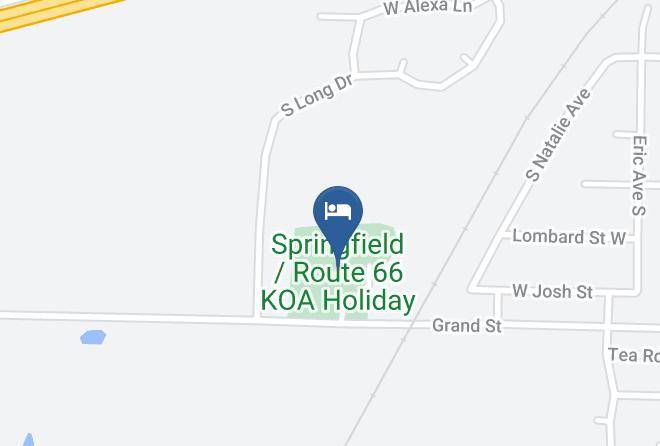 Greene - Springfield Route 66 Koa Holiday Maps